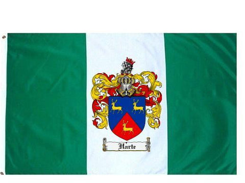 Harte family crest coat of arms flag