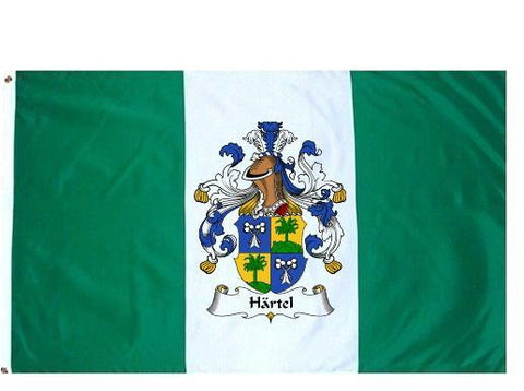 Hartel family crest coat of arms flag