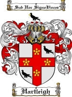 Hartleigh coat of arms family crest download