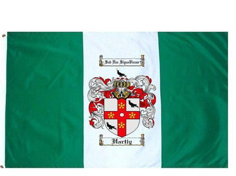 Hartly family crest coat of arms flag
