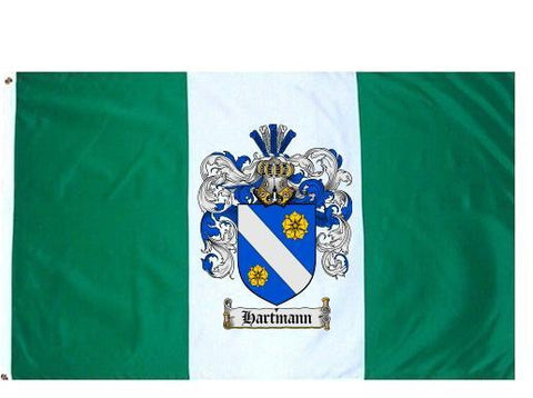 Hartmann family crest coat of arms flag