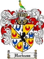 Hartness coat of arms family crest download