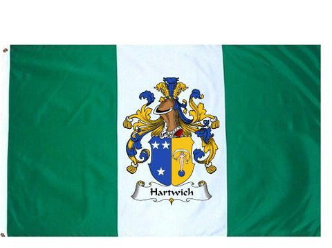 Hartwich family crest coat of arms flag
