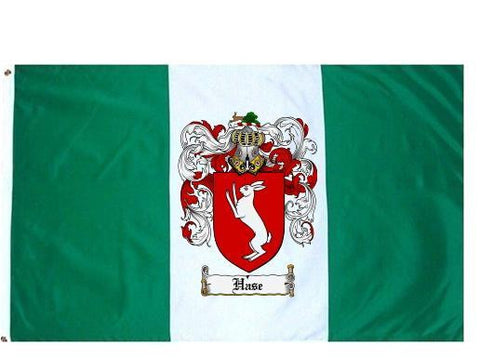 Hase family crest coat of arms flag