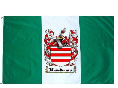 Haselkamp family crest coat of arms flag