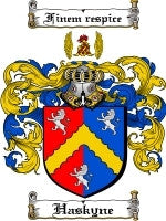 Haskyne coat of arms family crest download