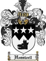 Hasswell coat of arms family crest download