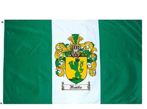 Hastie family crest coat of arms flag