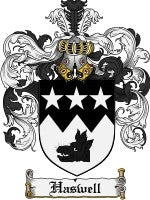Haswell coat of arms family crest download