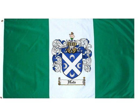 Hate family crest coat of arms flag