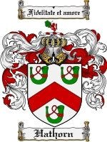 Hathorn coat of arms family crest download