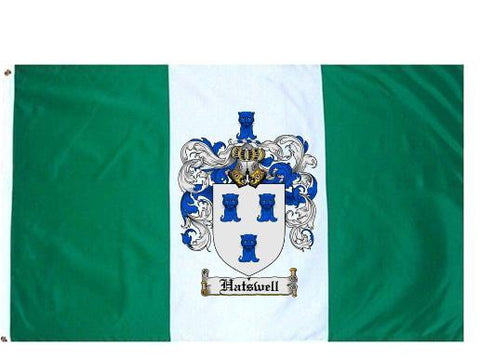 Hatswell family crest coat of arms flag