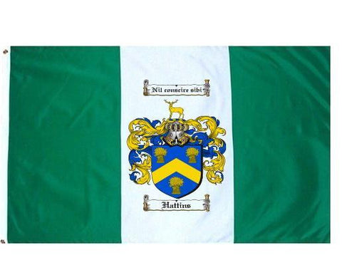 Hattins family crest coat of arms flag