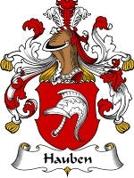 Hauben coat of arms family crest download