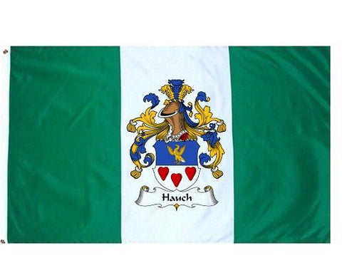 Hauch family crest coat of arms flag