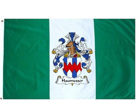 Haumesser family crest coat of arms flag