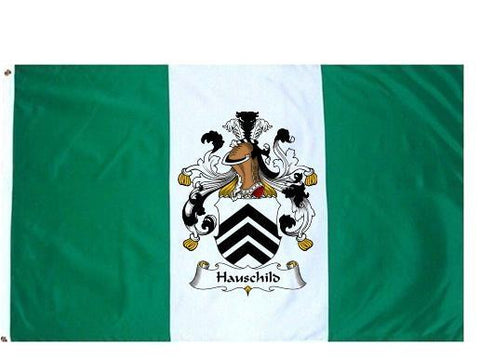 Hauschild family crest coat of arms flag