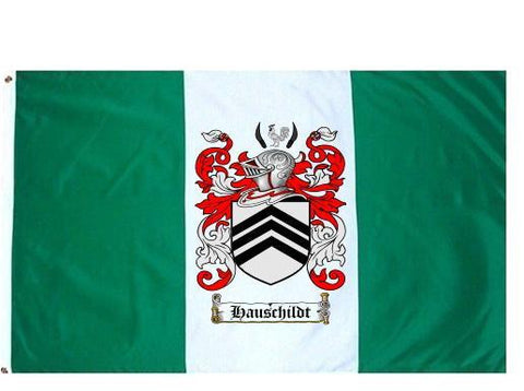 Hauschildt family crest coat of arms flag