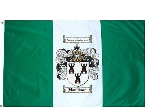 Havilland family crest coat of arms flag