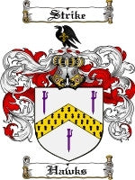 Hawks coat of arms family crest download