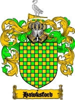 Hawksford coat of arms family crest download