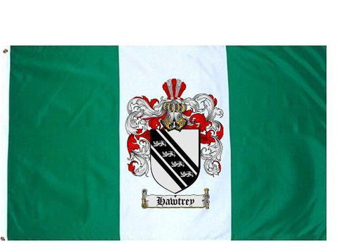 Hawtrey family crest coat of arms flag