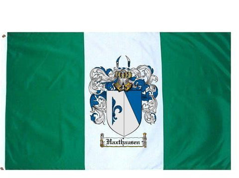 Haxthausen family crest coat of arms flag
