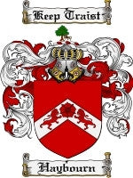 Haybourn coat of arms family crest download