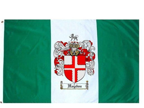 Haydon family crest coat of arms flag