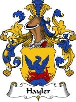 Hayler coat of arms family crest download