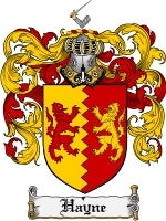 Hayne coat of arms family crest download