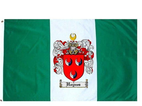 Haynes family crest coat of arms flag