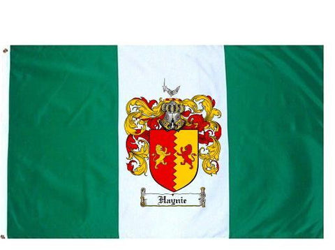 Haynie family crest coat of arms flag