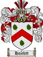 Hazelett coat of arms family crest download