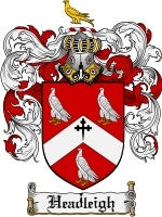 Headleigh coat of arms family crest download
