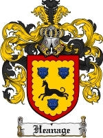 Heanage coat of arms family crest download