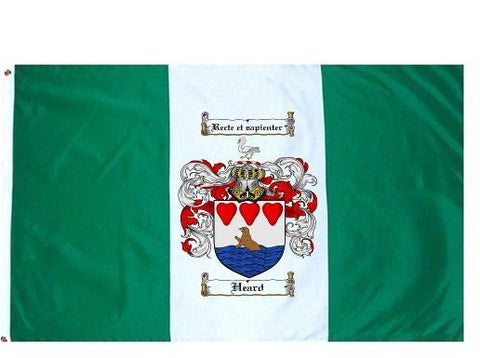Heard family crest coat of arms flag