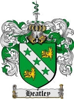 Heatley coat of arms family crest download