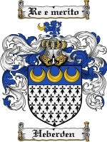 Heberden coat of arms family crest download