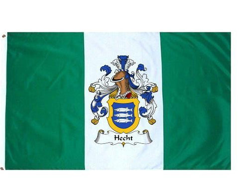 Hecht family crest coat of arms flag