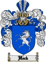 Heck coat of arms family crest download