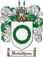 Heckathorn coat of arms family crest download