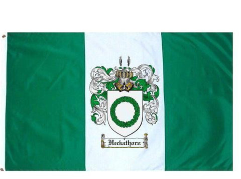 Heckathorn family crest coat of arms flag