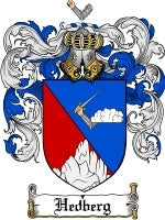 Hedberg coat of arms family crest download