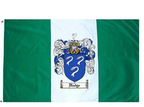 Hedge family crest coat of arms flag