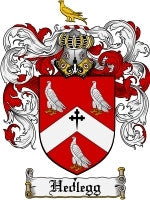 Hedlegg coat of arms family crest download