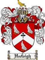 Hedleigh coat of arms family crest download