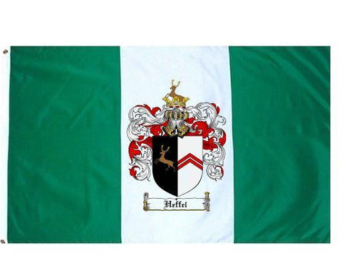 Heffel family crest coat of arms flag