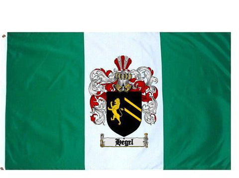 Hegel family crest coat of arms flag