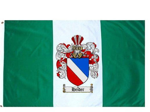 Heider family crest coat of arms flag